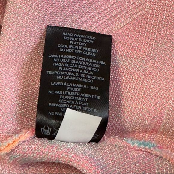 2B by bebe Multicolored Knit Sleeveless Bodycon Dress LARGE - Picture 13 of 14